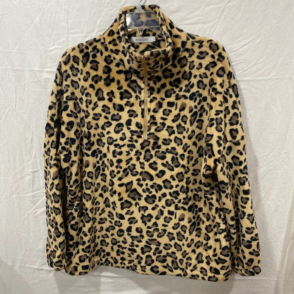 Amaryllis Leopard Half Zip